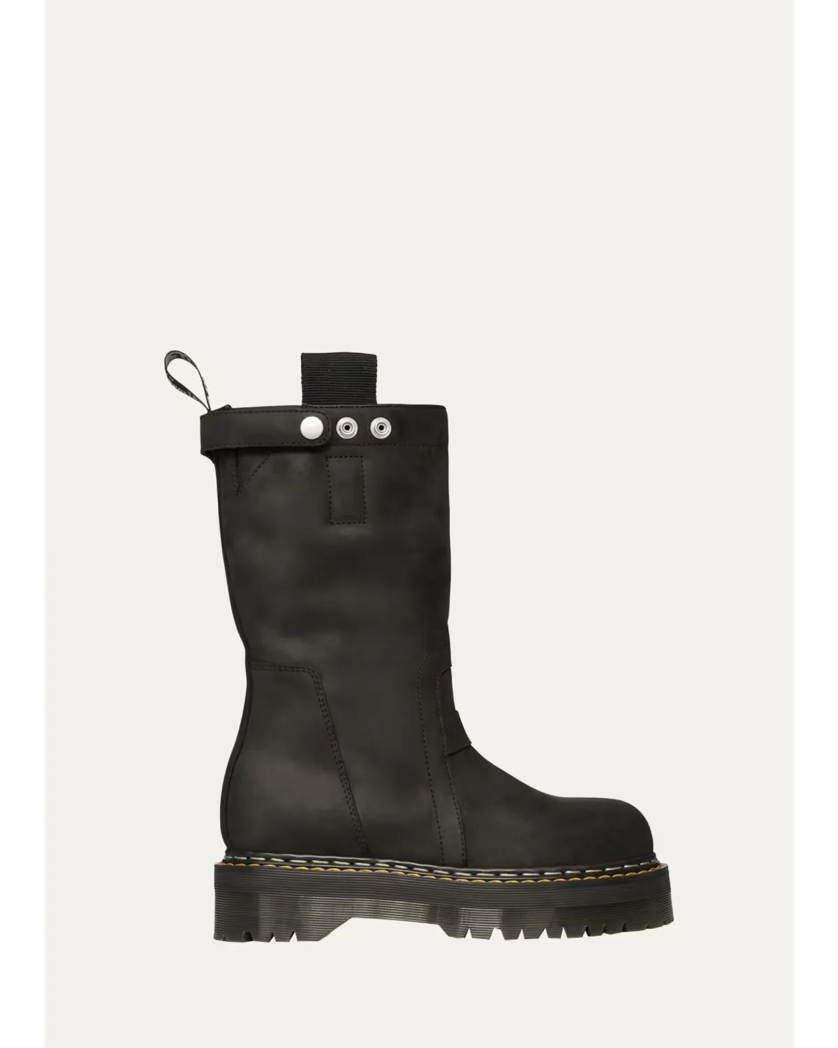 Rick Owens x Dr. Martens FW26 Quad Sole Nubuck Leather Pull-On Boots by Rick Owens