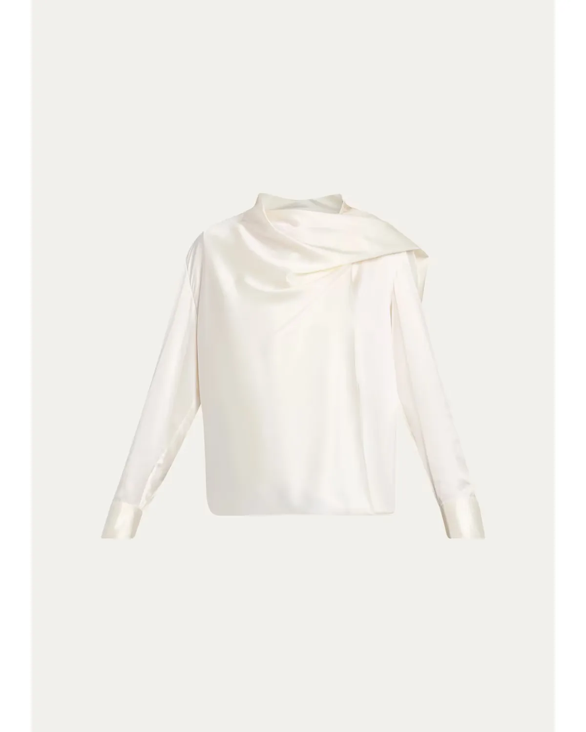 Nadine Draped Silk Scarf Top by A.L.C.