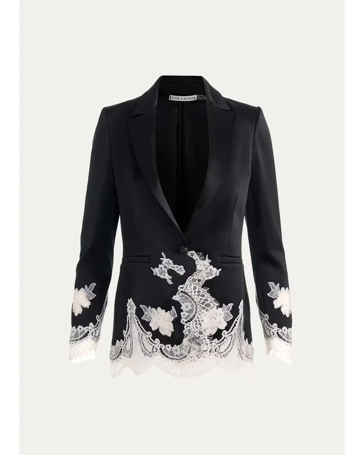 Breann Floral-Embroidered Blazer by Alice + Olivia