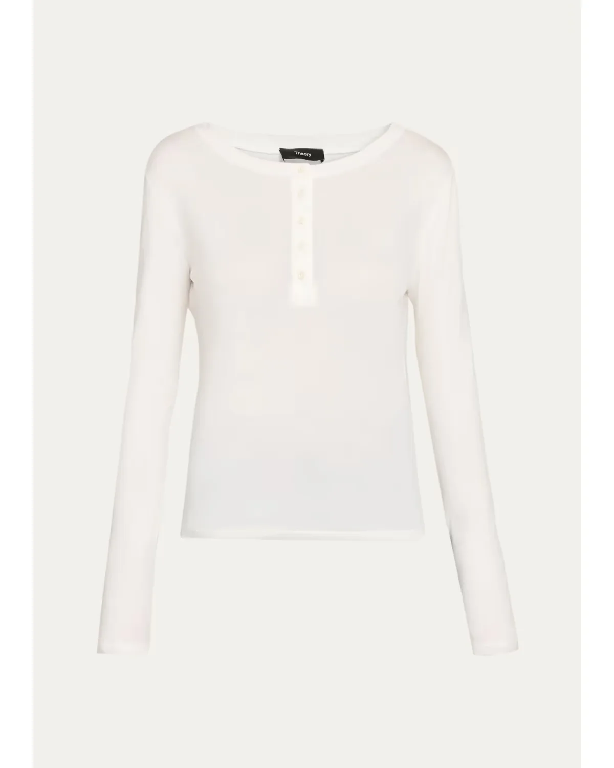 Purl Henley Long-Sleeve T-Shirt by Theory