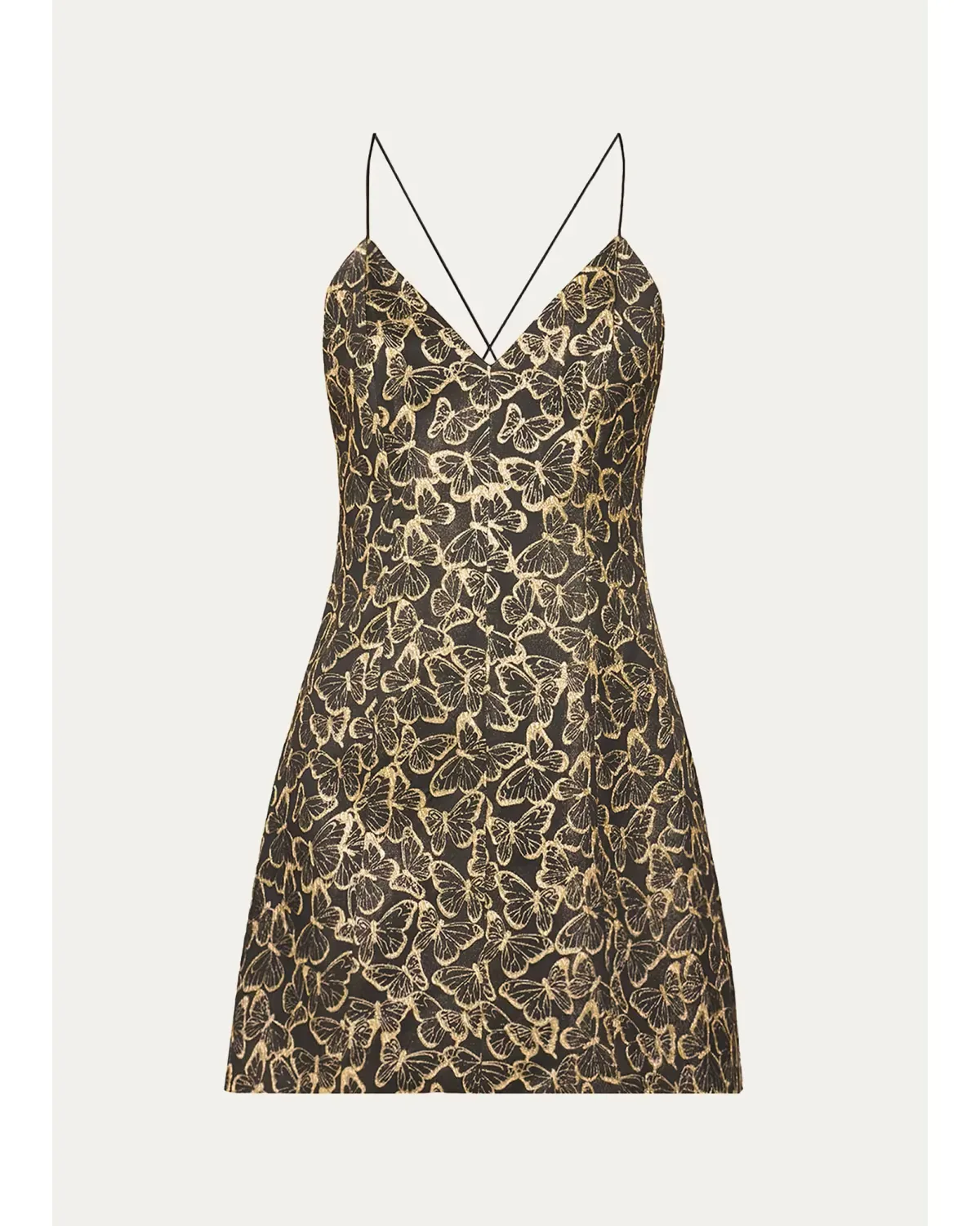 Tayla Butterfly Jacquard Mini Dress by Alice + Olivia