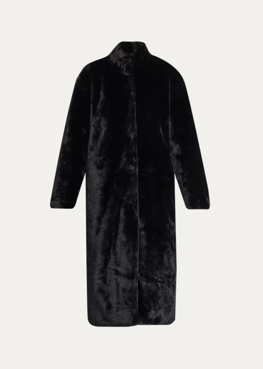 Cassian Faux Fur High Collar Coat