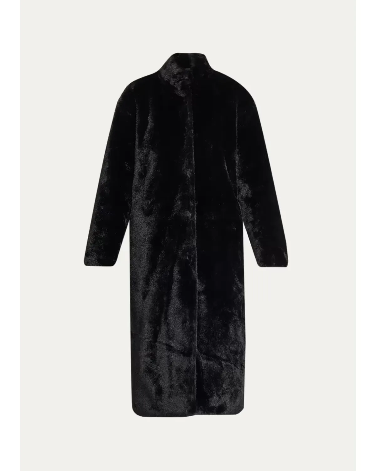 Cassian Faux Fur High Collar Coat