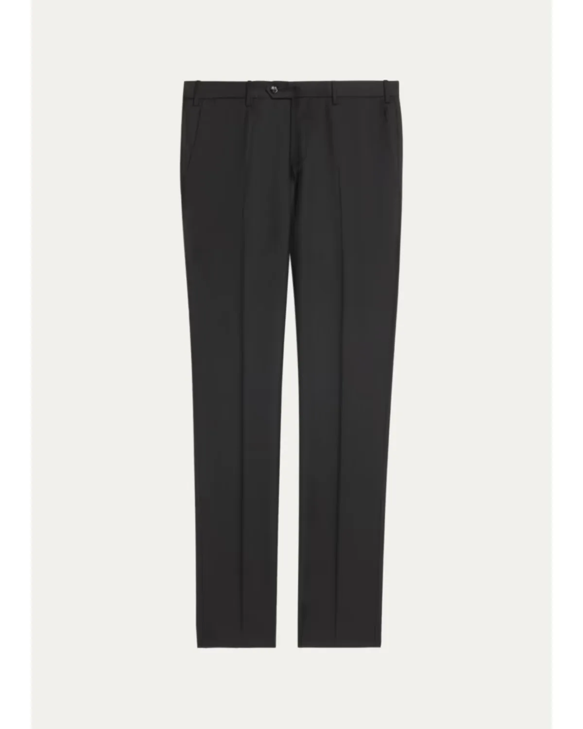 Flat-Front Wool Trousers by Armani