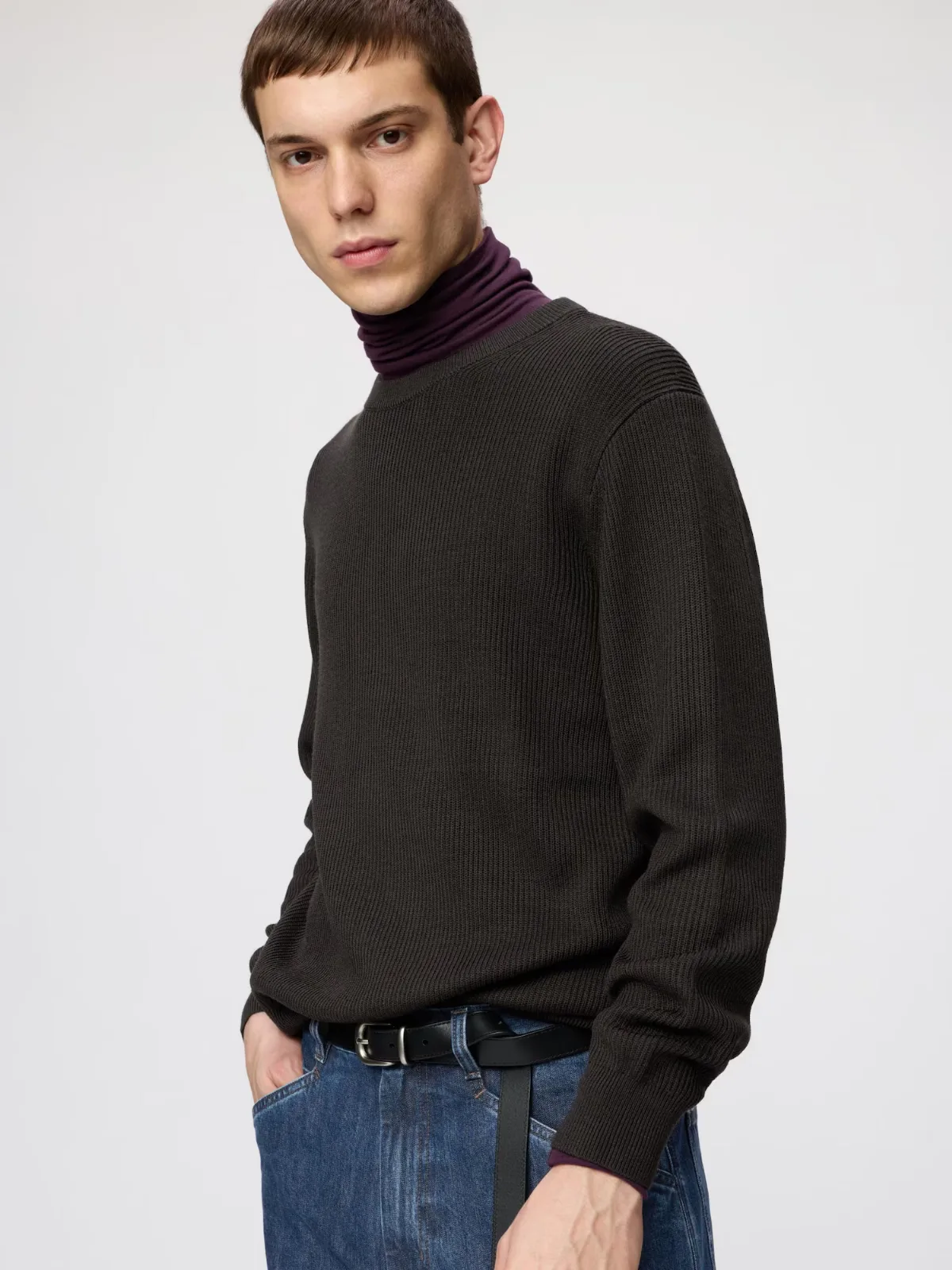 Merino Blended Sweater by Uniqlo