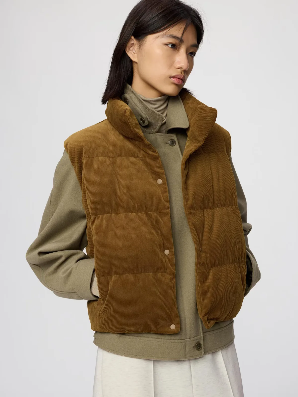 Padded Corduroy Vest by Uniqlo