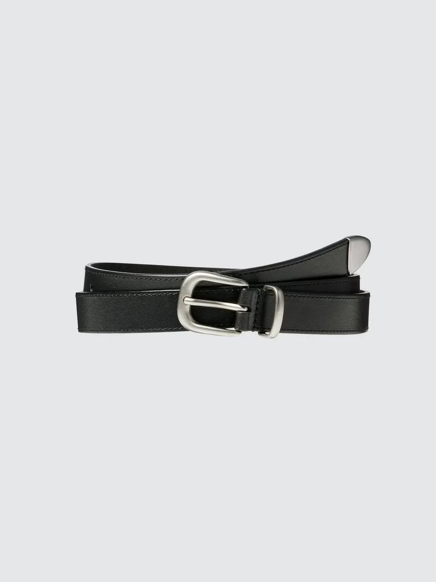 Italian Leather Long Belt by Uniqlo