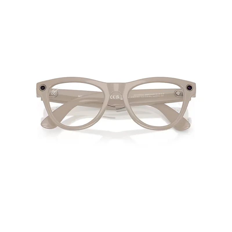 Meta Chalky Gray Frame Blue Lenses AI Glasses by Ray-Ban