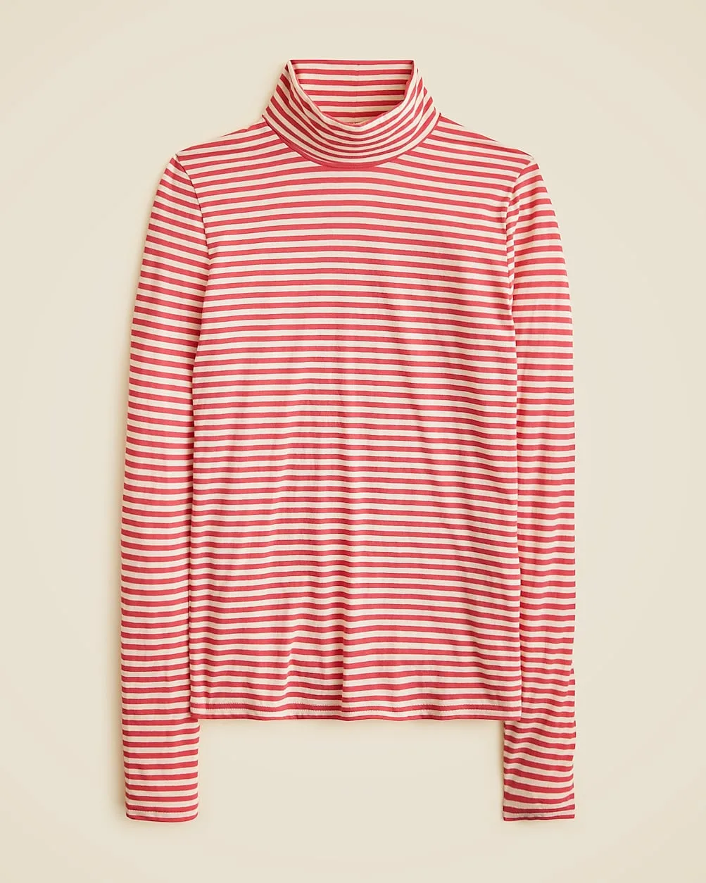 Feather Jersey Turtleneck in Stripe by J.Crew