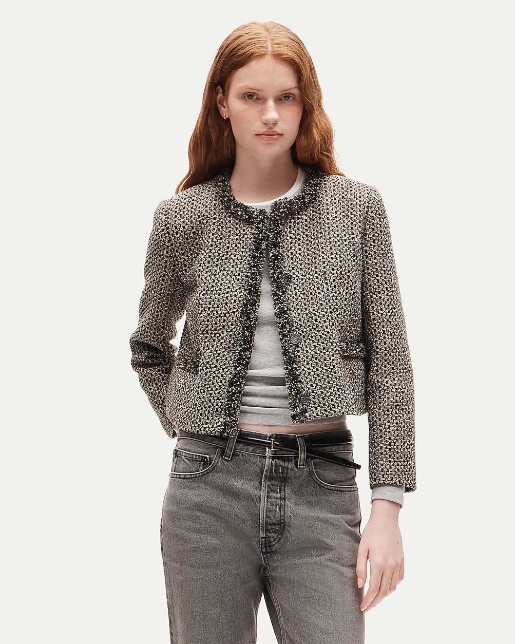Lady Jacket in Textured Italian Tweed by J.Crew