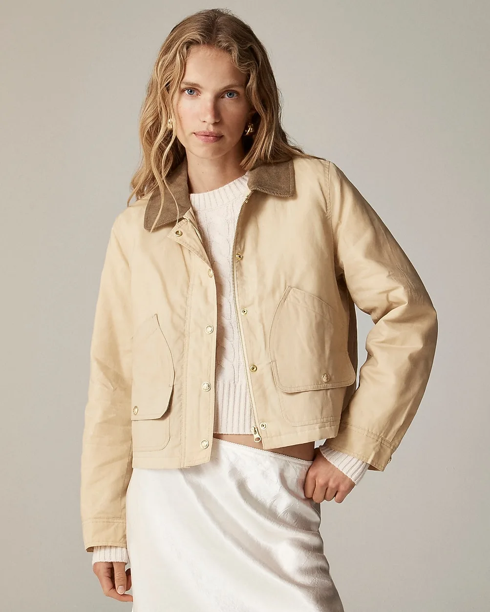 Short Barn Jacket™ in English Ripstop Cotton by J.Crew