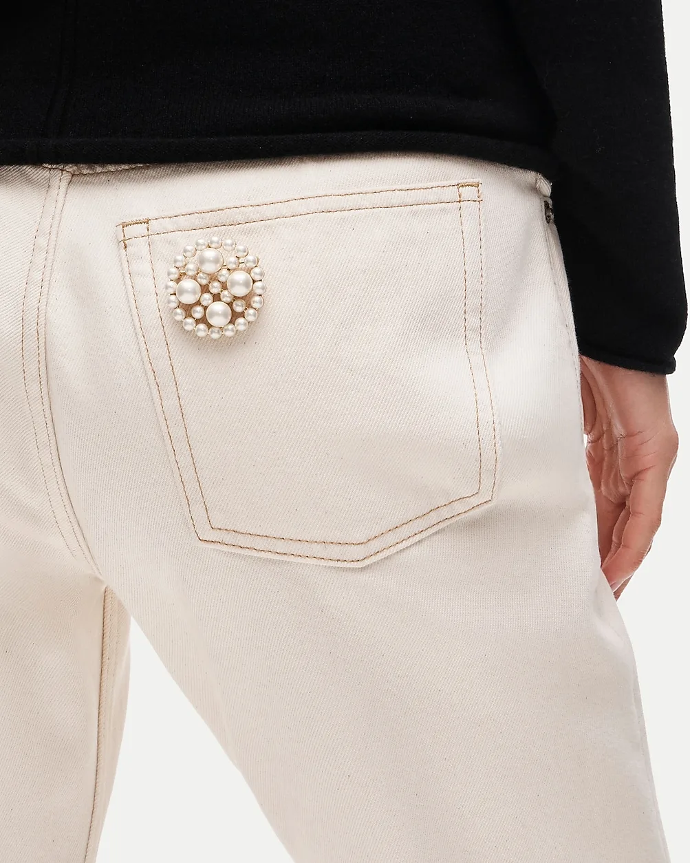 Circular Pearl Brooch by J.Crew