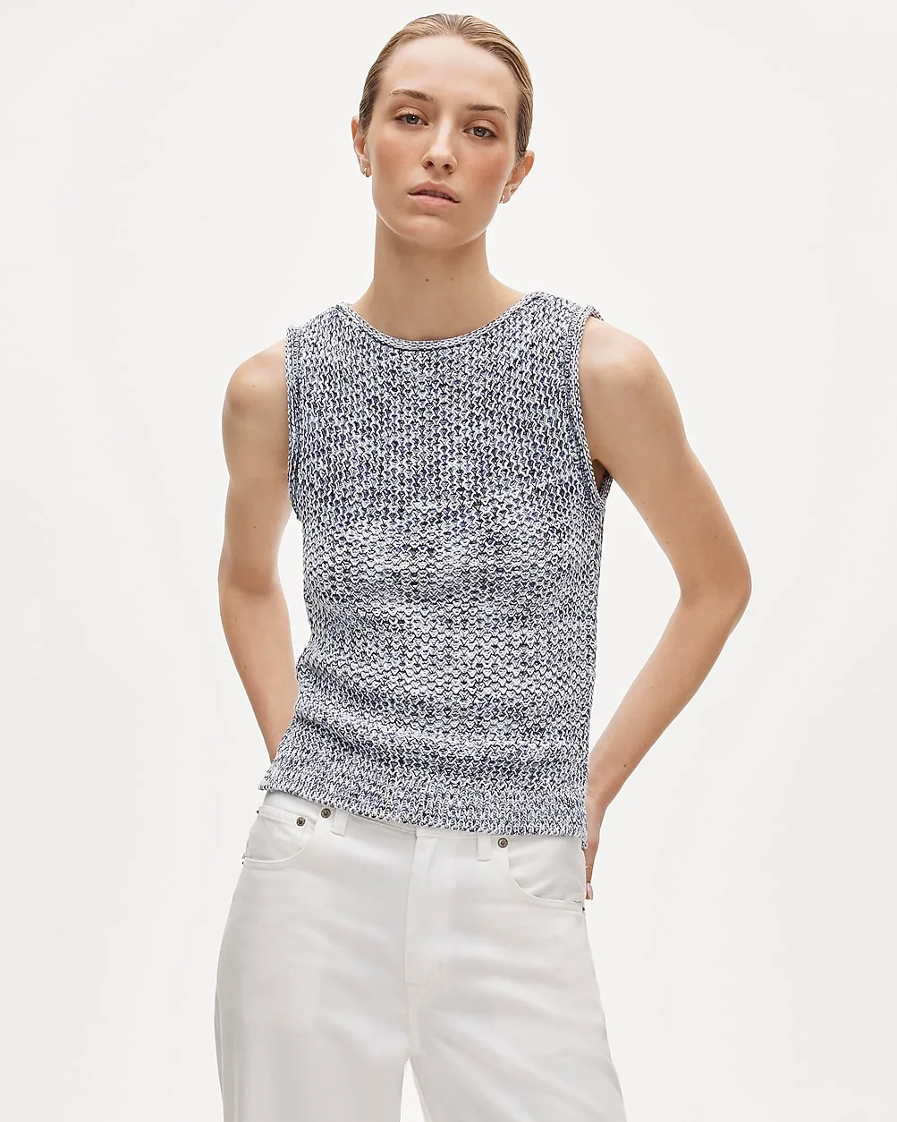 Space-Dyed Sweater-Tank by J.Crew