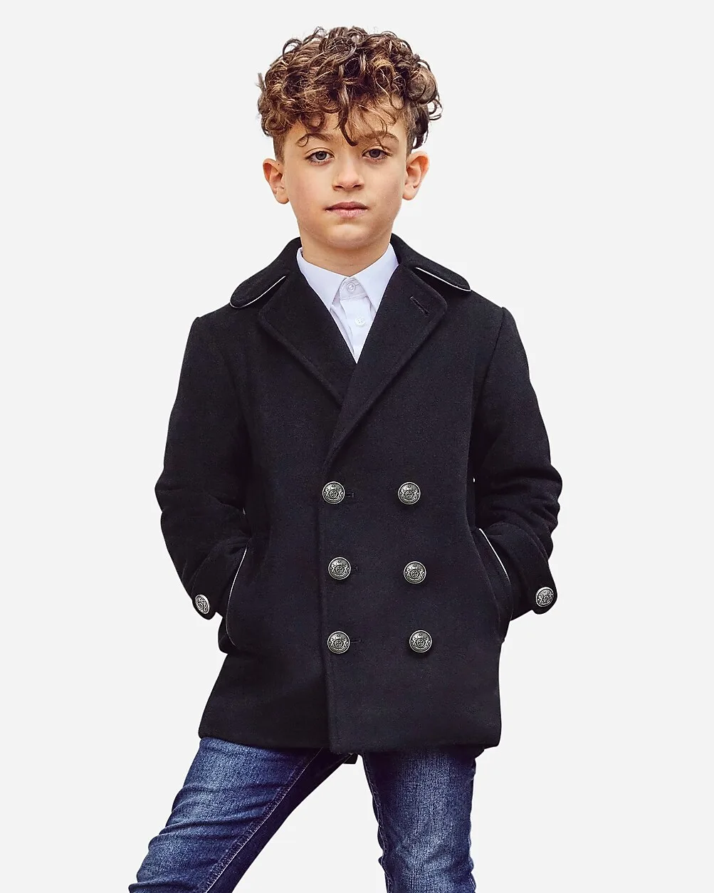 Britannical London® Lambeth Reefer Coat by J.Crew