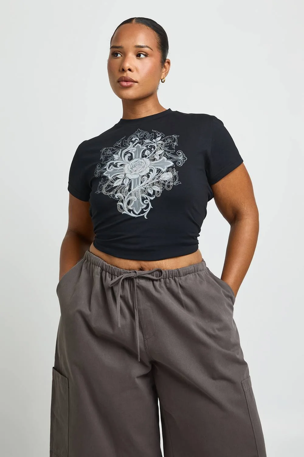 Twill Jort by boohoo