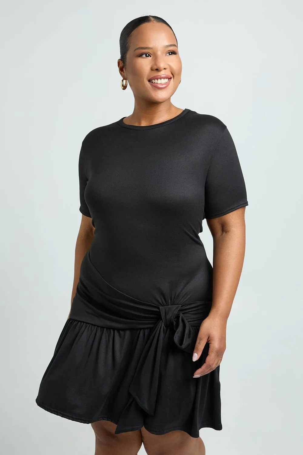 Drop Hem T-Shirt Dress by boohoo