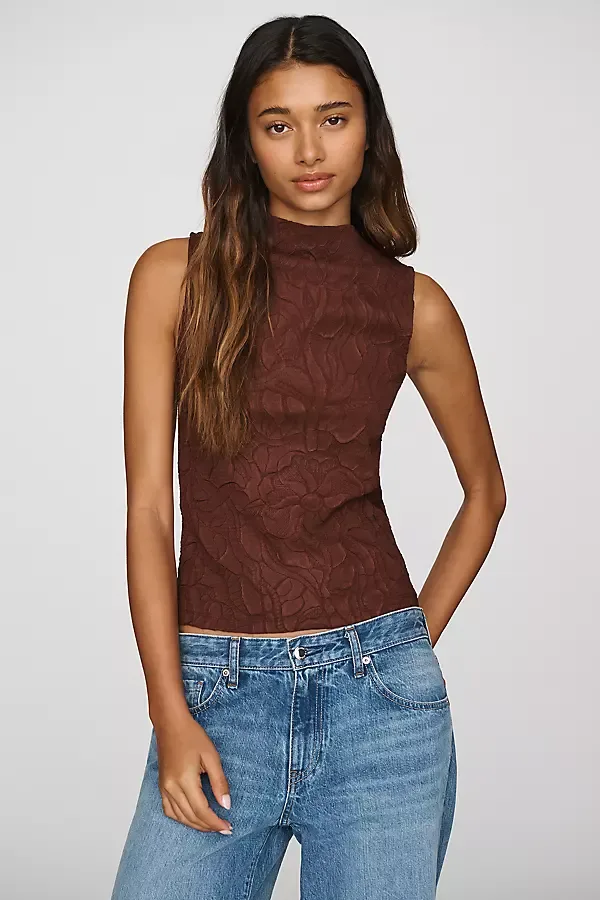 Mock Neck Tank Top by Scotch & Soda