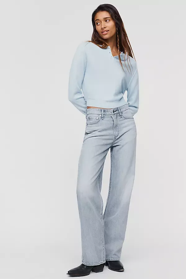 Logan Featherweight High Rise Wide Leg Jeans