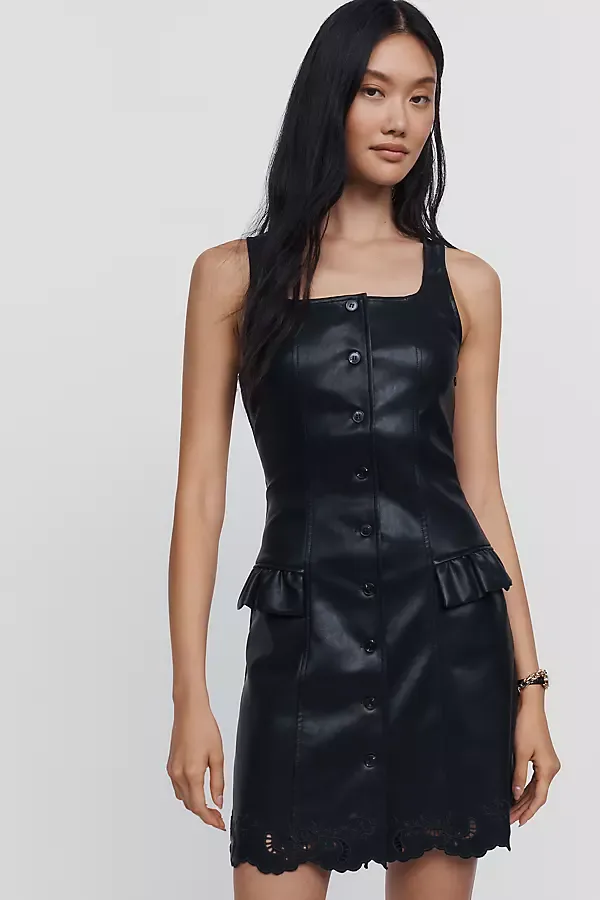 Aileen Faux Leather Mini Dress by En Saison