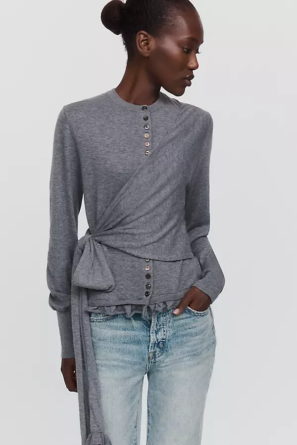 Venna Cotton Wool Cardigan by Damson Madder