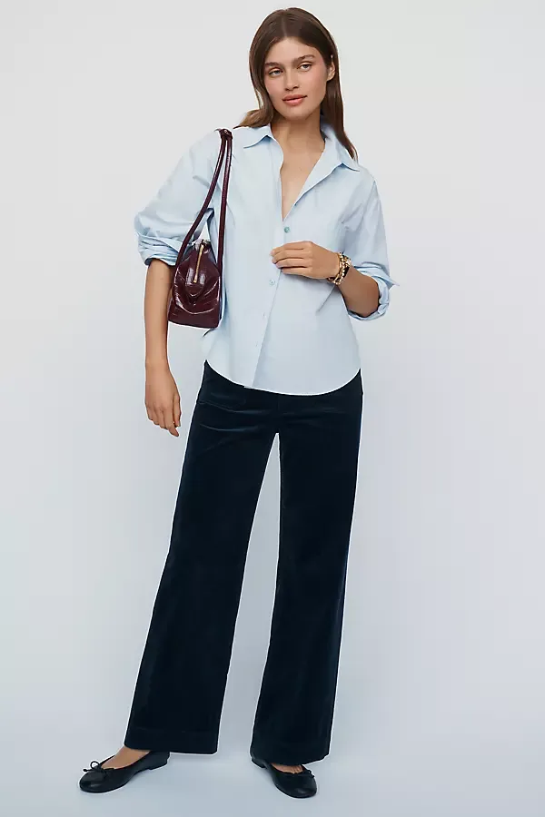 Colette Corduroy Full Length Wide Leg Pants by Maeve