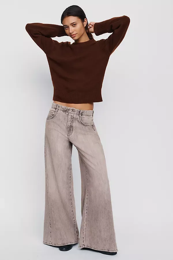 Adi Mid Rise Relaxed Wide Leg Jeans
