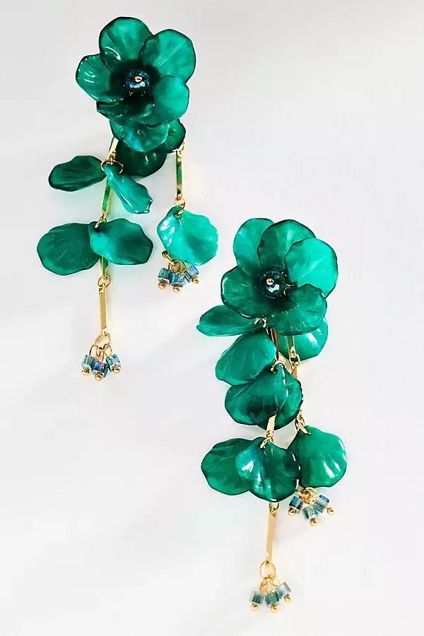 Floral Drop Earrings