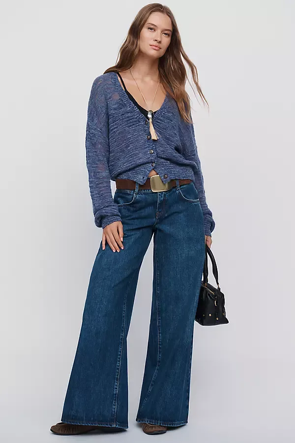 Raver Low Rise Wide Leg Jeans by Pilcro