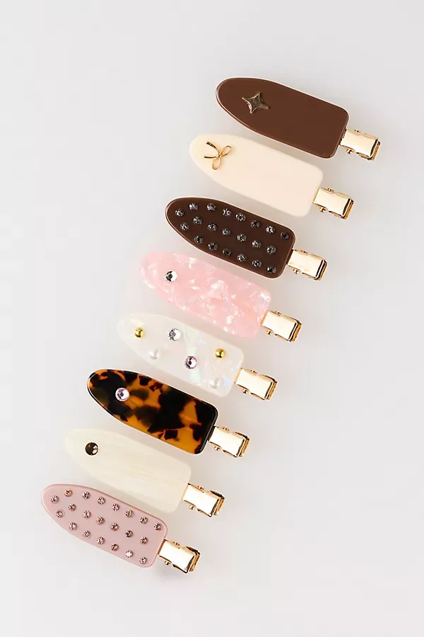 Crease-Free Hair Clips, Set of 8 by Anthropologie