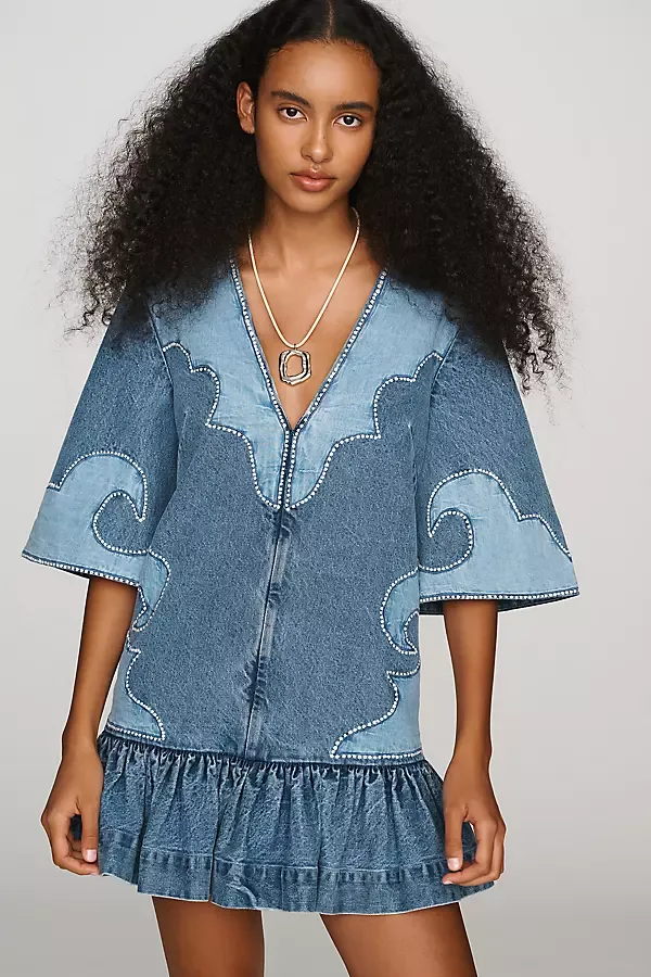 Jesse Denim Mini Dress by ALMAIS