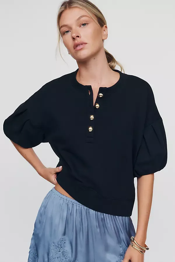 Nikki Puff-Sleeve Pullover by Nation Los Angeles