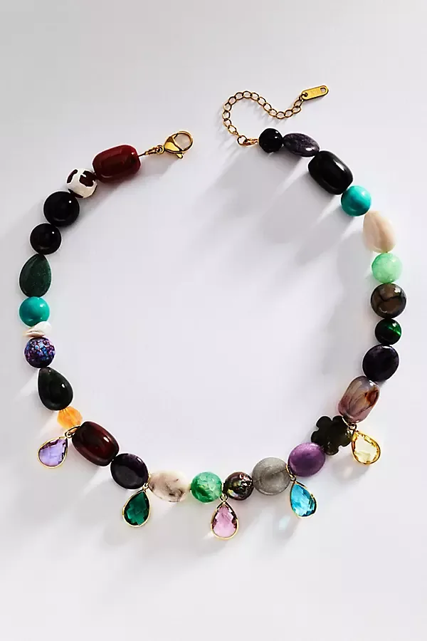 Rainbow Gemstone Necklace by Hannah B.