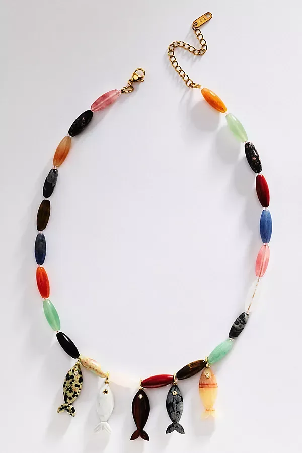 Coastal Charm Fish Necklace by Hannah B.