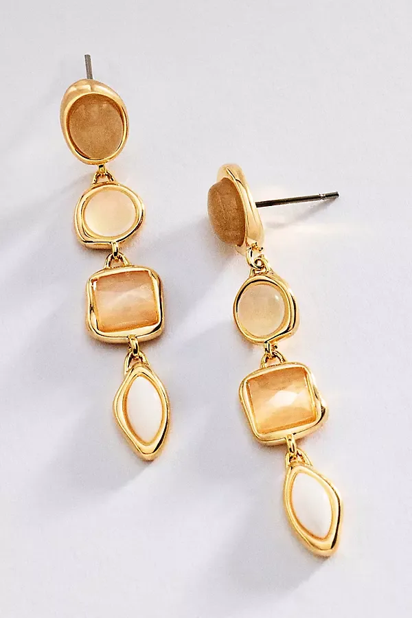Mixed Up Stone Drop Earrings