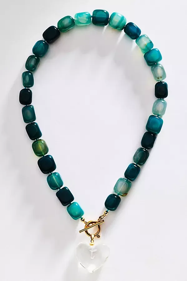 Crystal Heart Pendant Necklace by Hannah B.