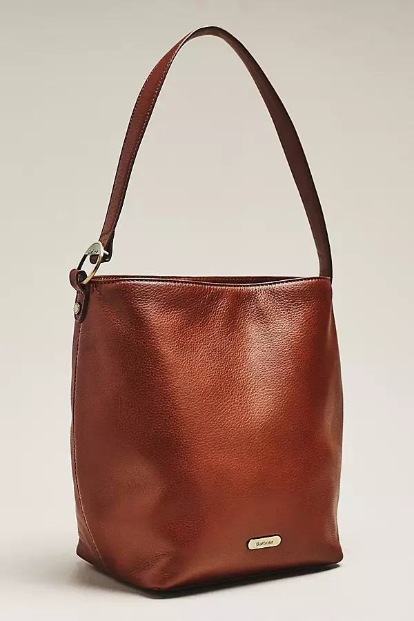 Cedar Large Leather Bucket Bag by Barbour