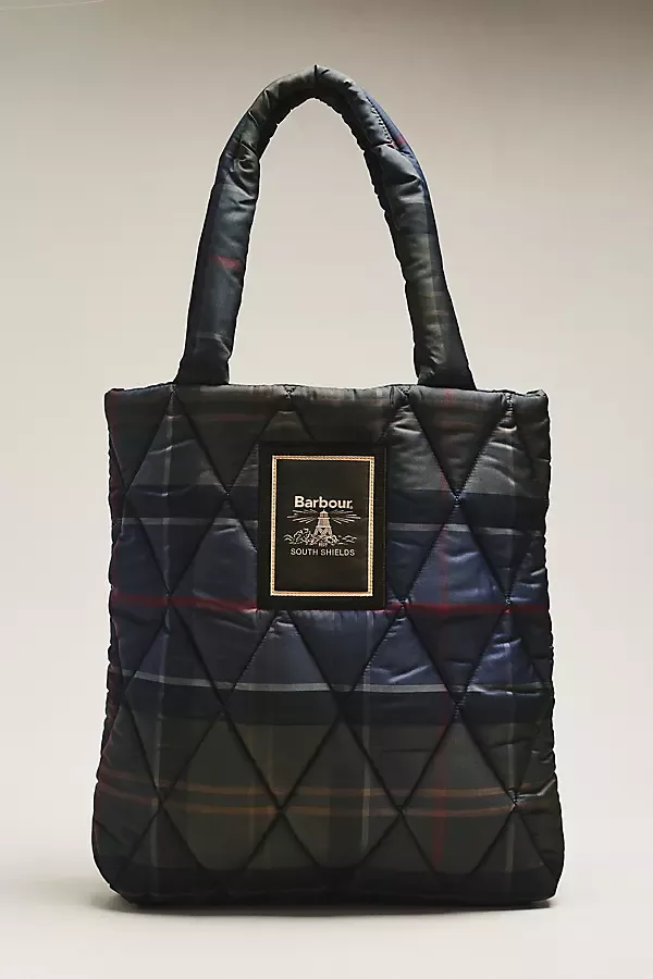 Tartan Arlene Quilted Tote Bag by Barbour
