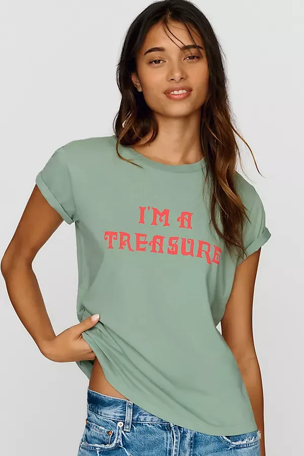 Mother the Boxy Goodie 100% Cotton Tee by Anthropologie