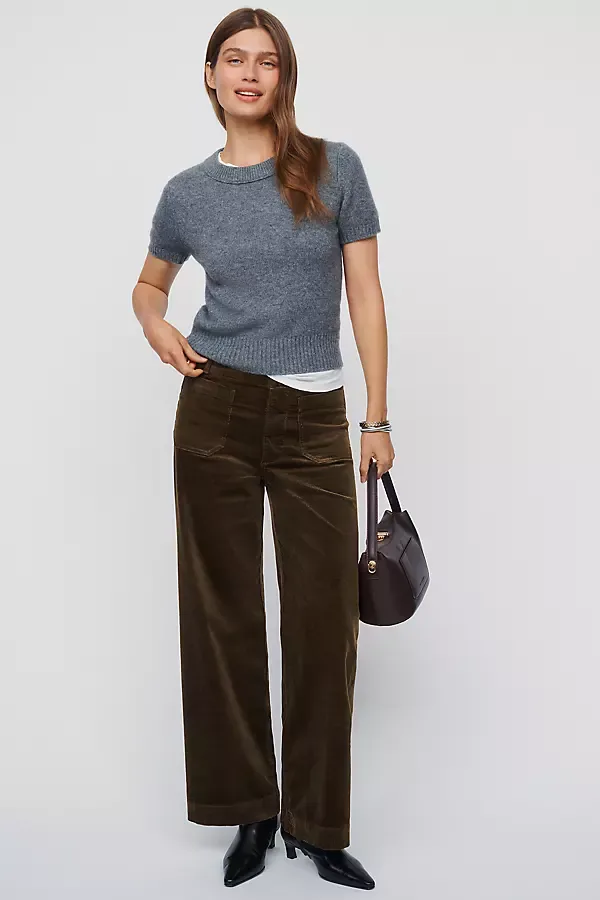 Colette Corduroy Full Length Wide Leg Pants