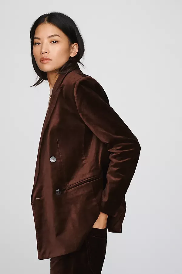 Velvet Blazer Jacket by Maeve