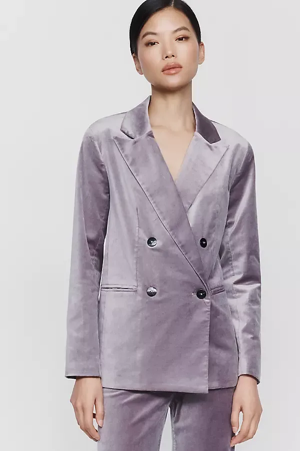 Velvet Blazer Jacket by Maeve