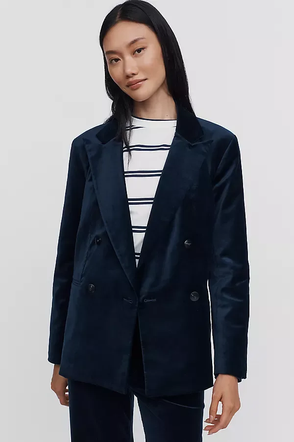 Velvet Blazer Jacket by Maeve