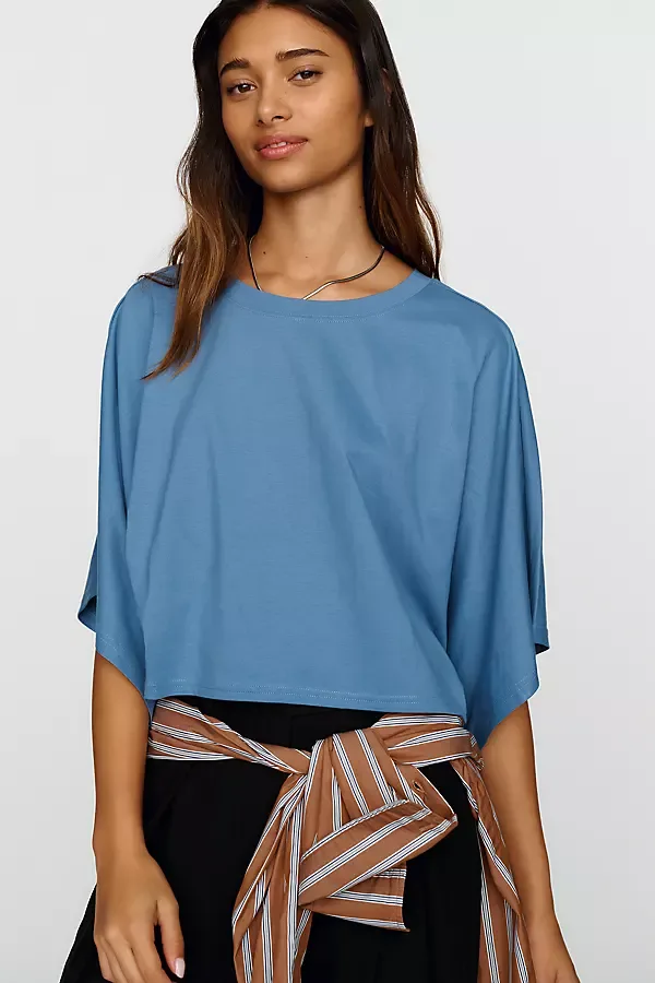 Cotton Poncho Tee by Pilcro