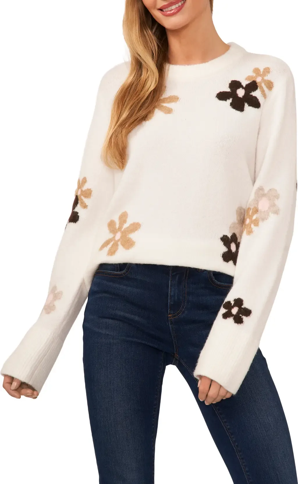 Floral Crewneck Sweater