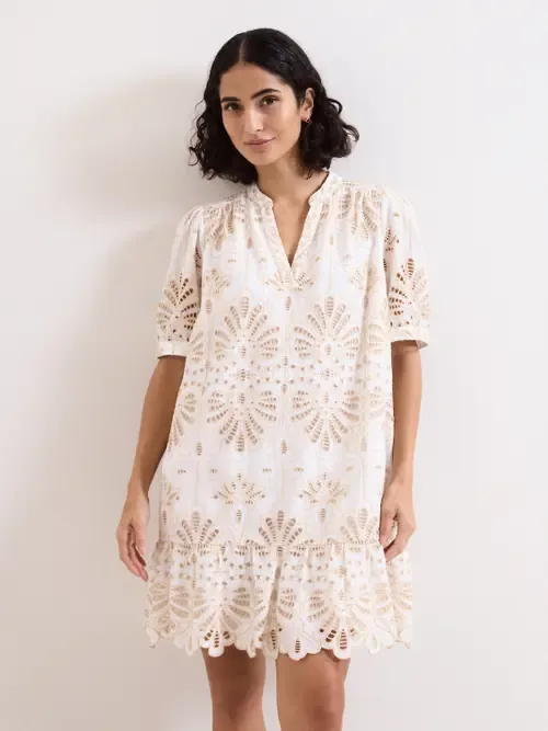 Liliana Mini Dress - Stone by Phase Eight