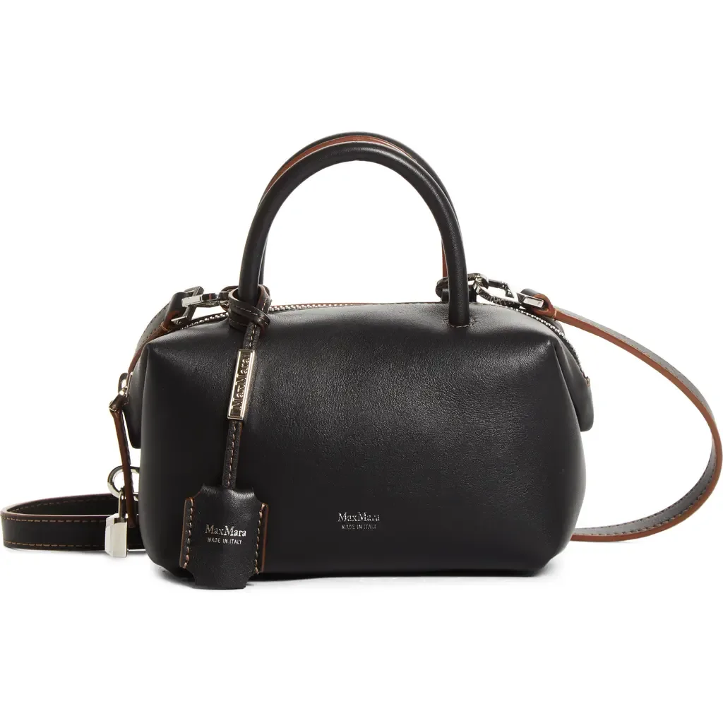 Small Boston Leather Top Handle Bag by Max Mara