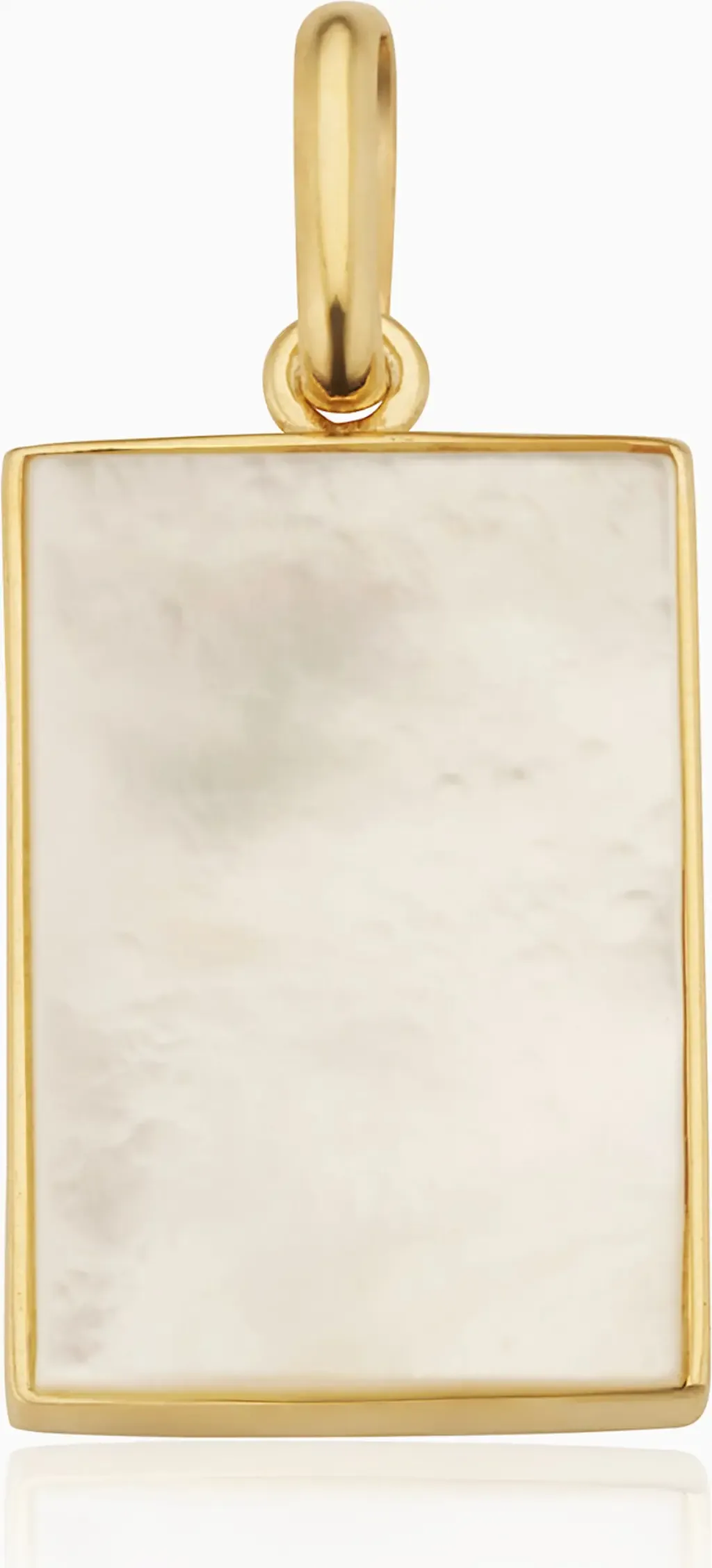 14K Gold Tag Me Pendant Charm by Oradina