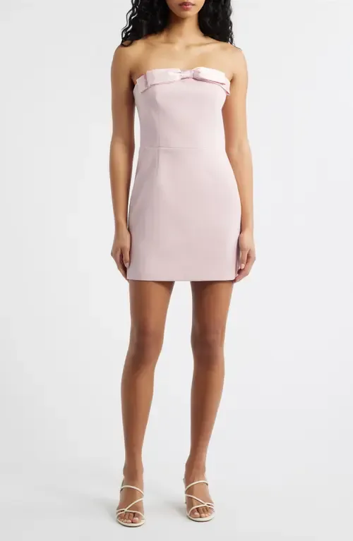 Bella Bow Strapless Cocktail Minidress by Lucy Paris