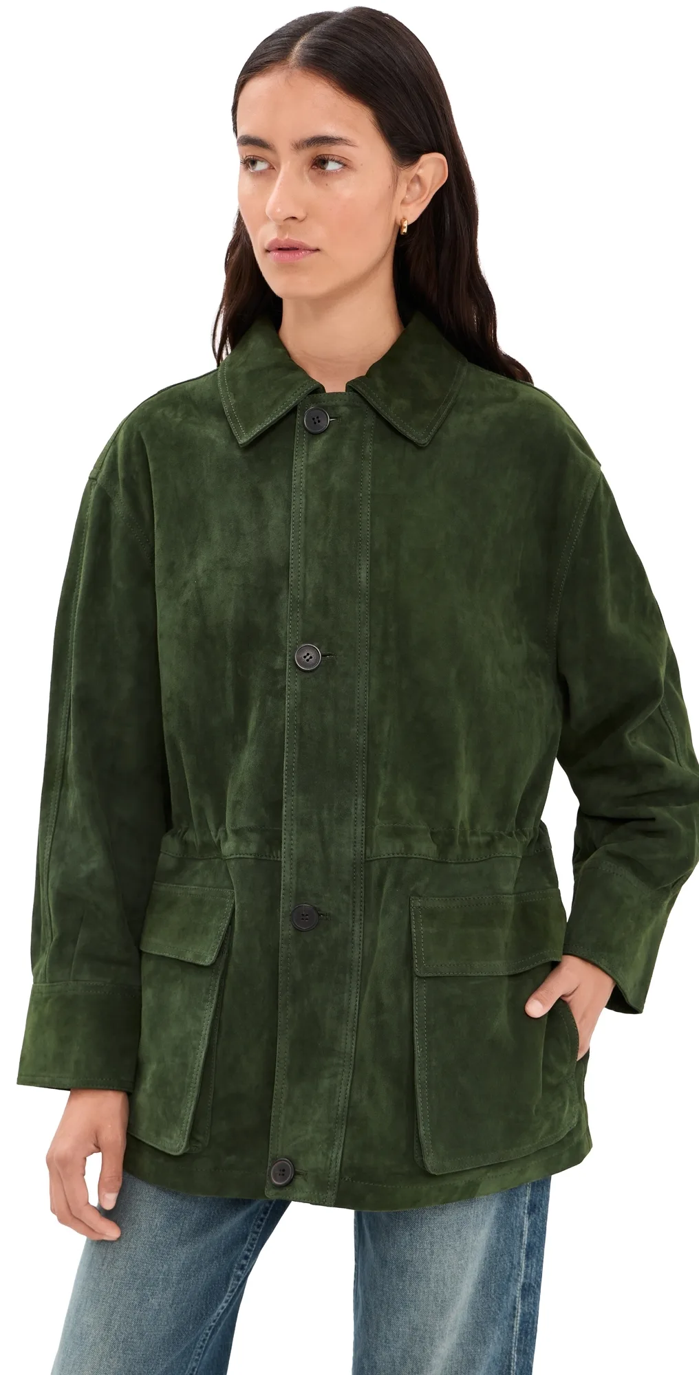 Maeve Lamb Suede Jacket by ARMA