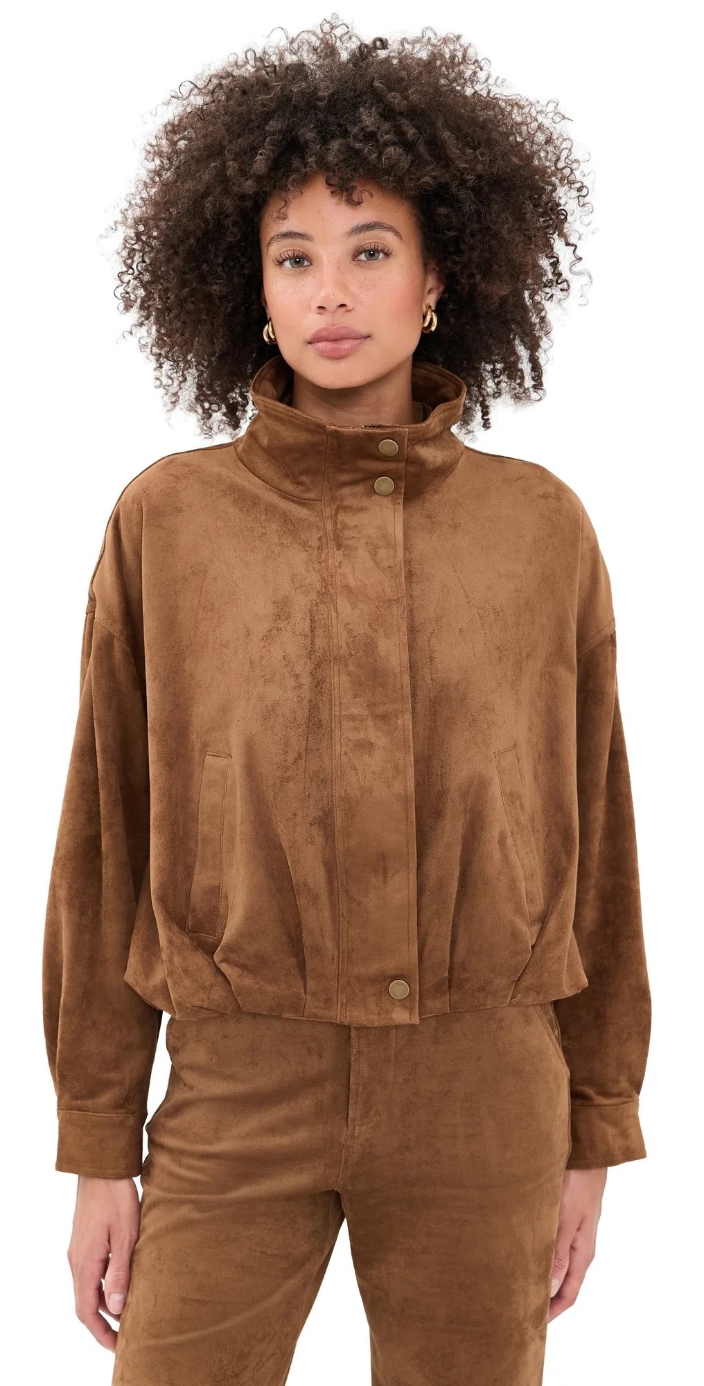 Corin Faux Suede Bubble Hem Jacket by Z Supply